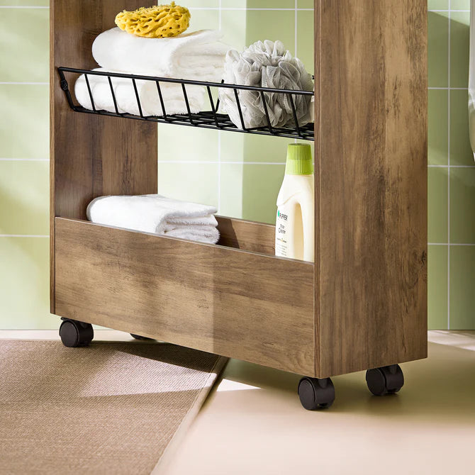 Toiletvogn, brun