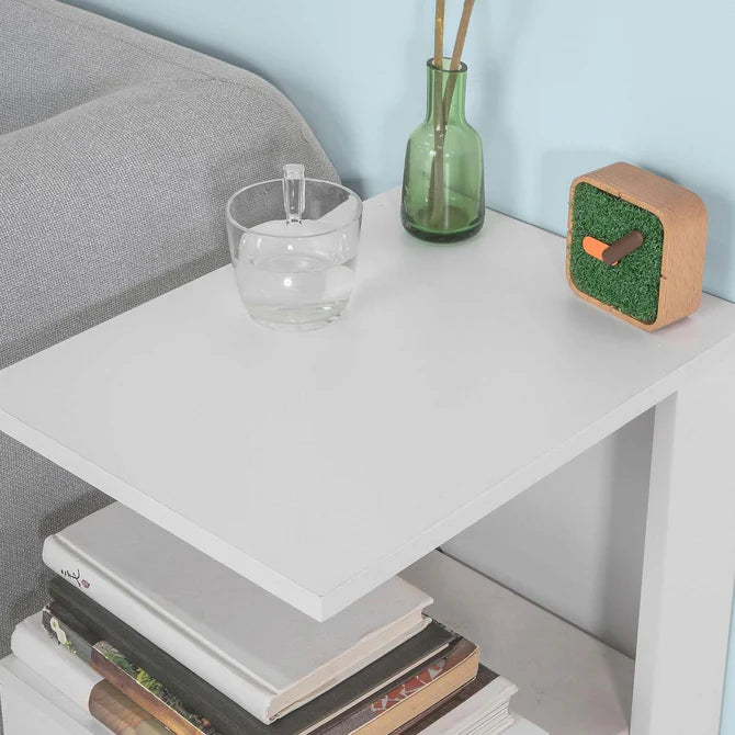 Sofabord / reol i moderne stil, hvid