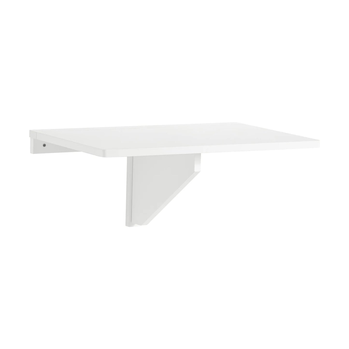 Vægmonteret bord egnet som skrivebord / laptopbord / spisebord, hvid