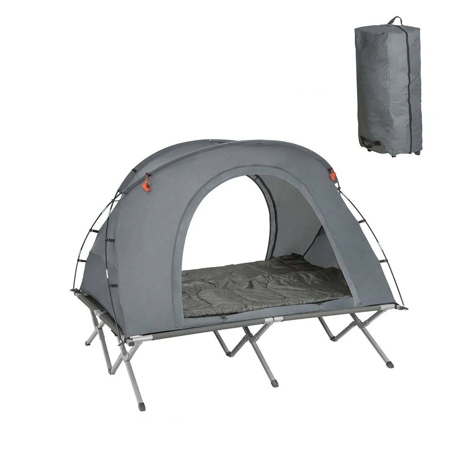 2 personers telt til camping, grå