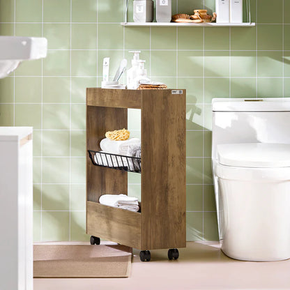 Toiletvogn, brun