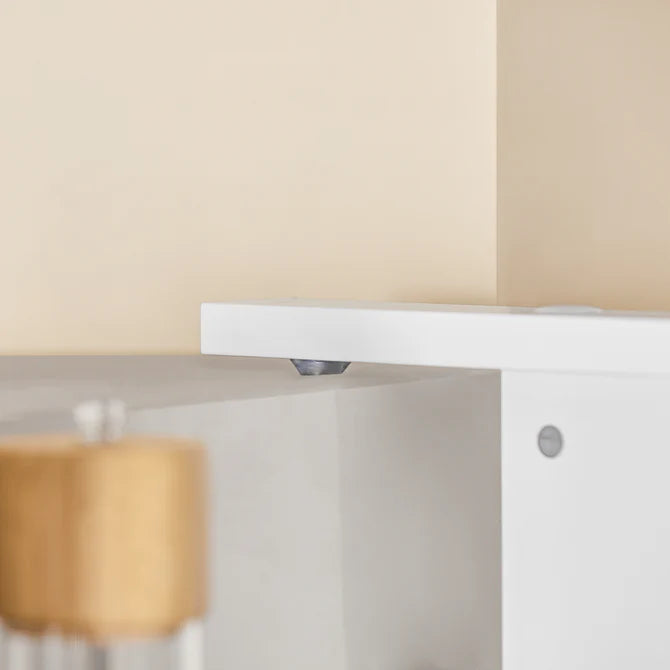 Pladsbesparende køkkenopbevaringsstativ til ophængning (3 hylder), hvid