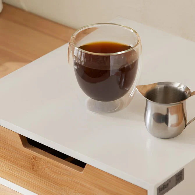 Æske til opbevaring af kaffekapsler eller teposer, hvid