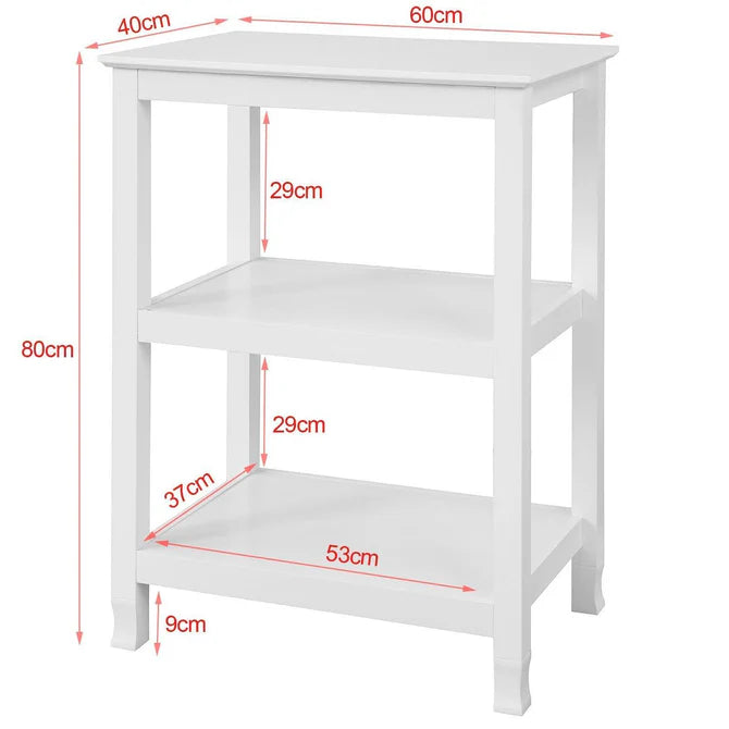 Dekorativt konsolbord / sidebord, hvid