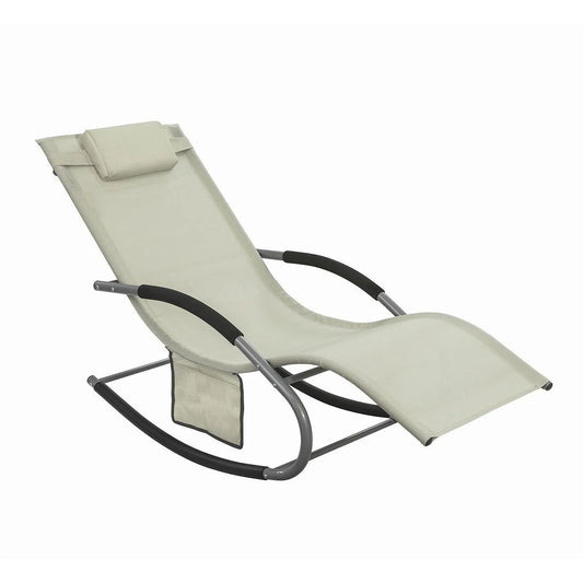 Solseng med opbevaringsplads, beige
