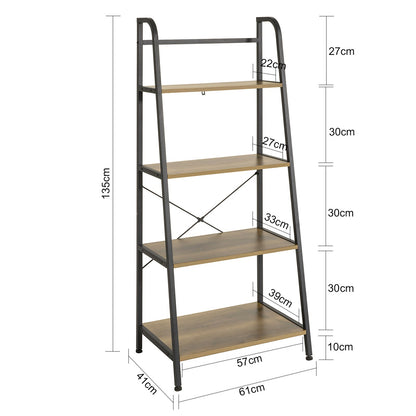 Moderne stigreol med 4 hylder